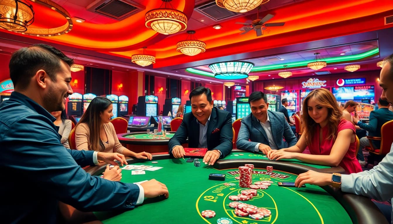 Spielen Sie online Casino mit lebhaften Spielern und aufregenden Tischen.
