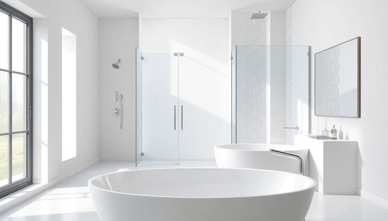 Elegant showers uk showcased in a modern bathroom setting with natural light and refined design.