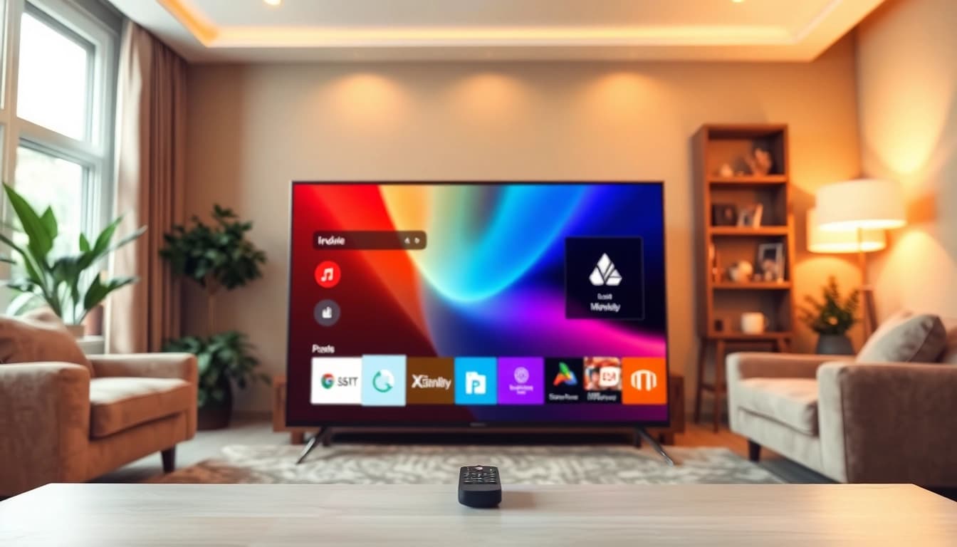 Explore the features of the iron tv pro in a modern living room setup.