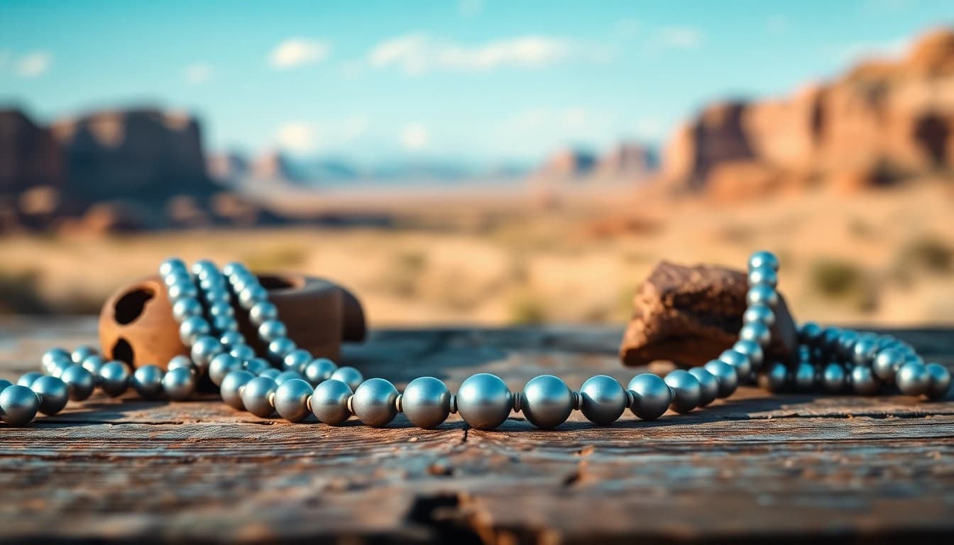 Craft a stunning Navajo Pearls Canada necklace showcasing intricate designs.