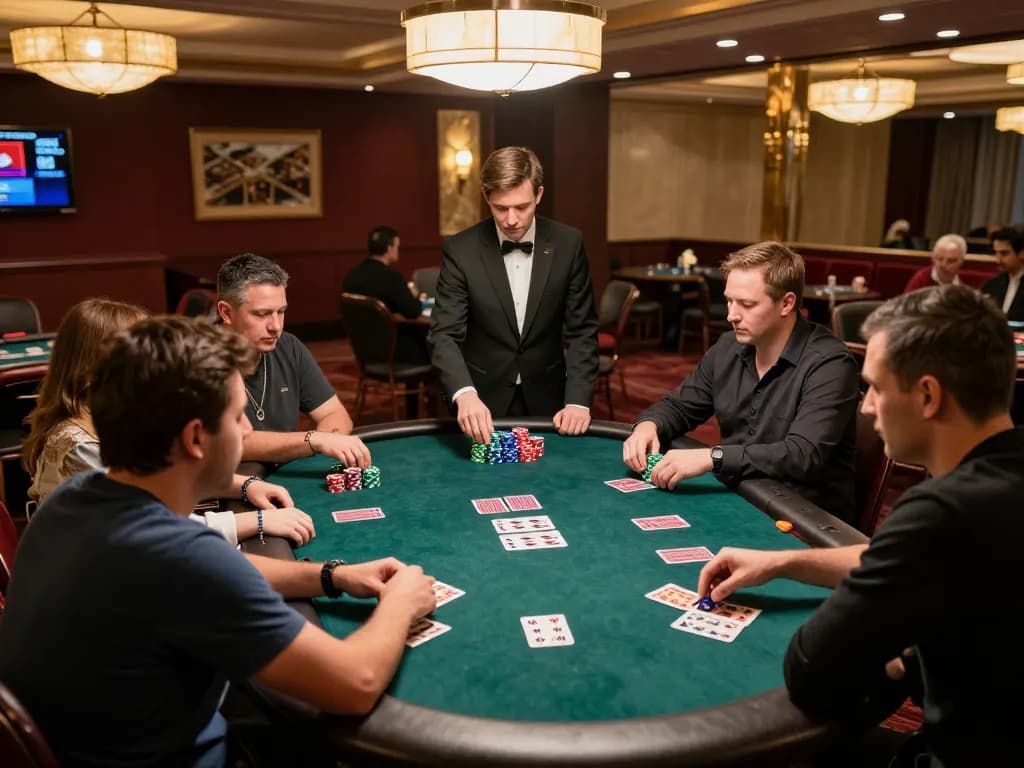 Experience the excitement of rr88 poker where players strategize and bet in an upscale casino atmosphere