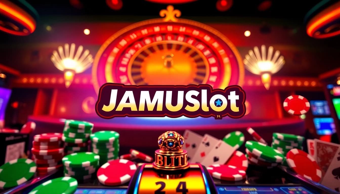 Experience excitement at JAMUSlot with vibrant slot machines and immersive casino action.