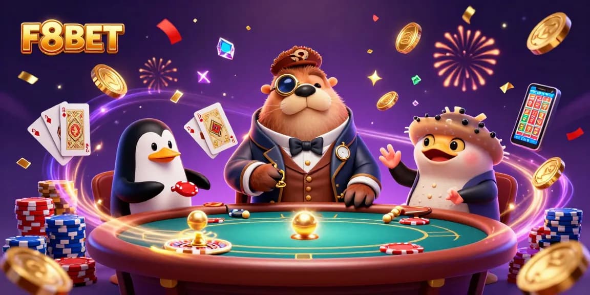 Experience thrilling poker action with F8BET's vibrant underwater casino scene featuring an exciting bluff.