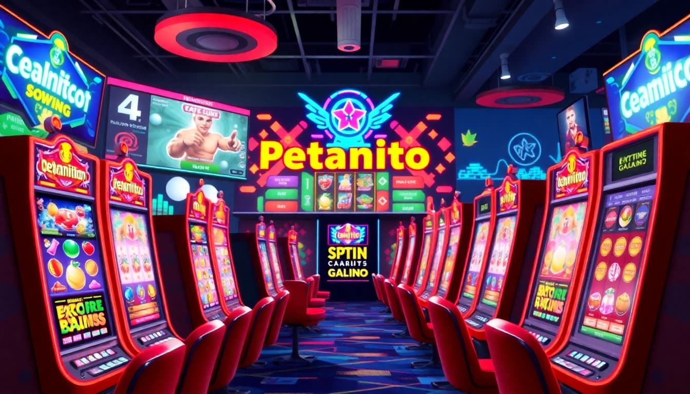 Rasakan keseruan bermain petanitoto dengan mesin slot berwarna-warni yang menampilkan simbol menarik.
