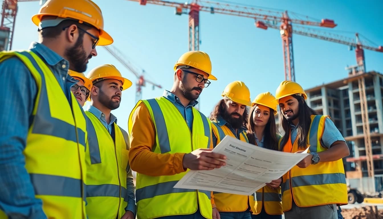 Elevate construction safety programs by showcasing teamwork and safety protocols on-site.