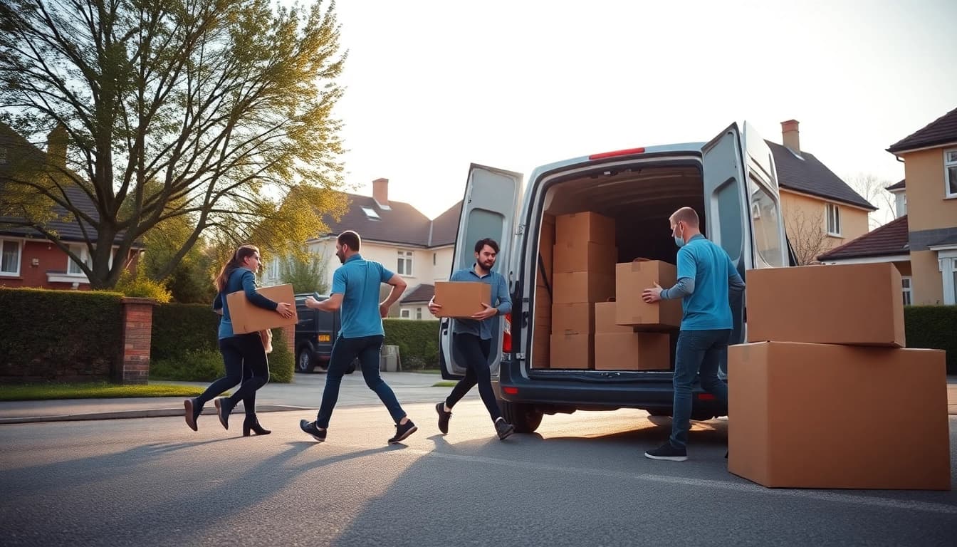 Streamlined removals in cheltenham by a professional moving team, showcasing efficiency.