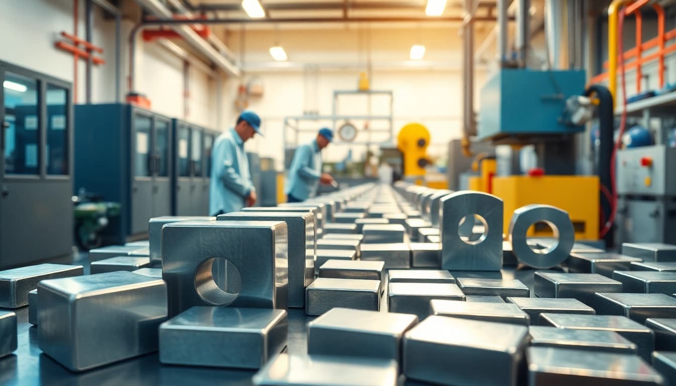 Alnico magnets manufacturer in china showcases high-quality production process and finished products.