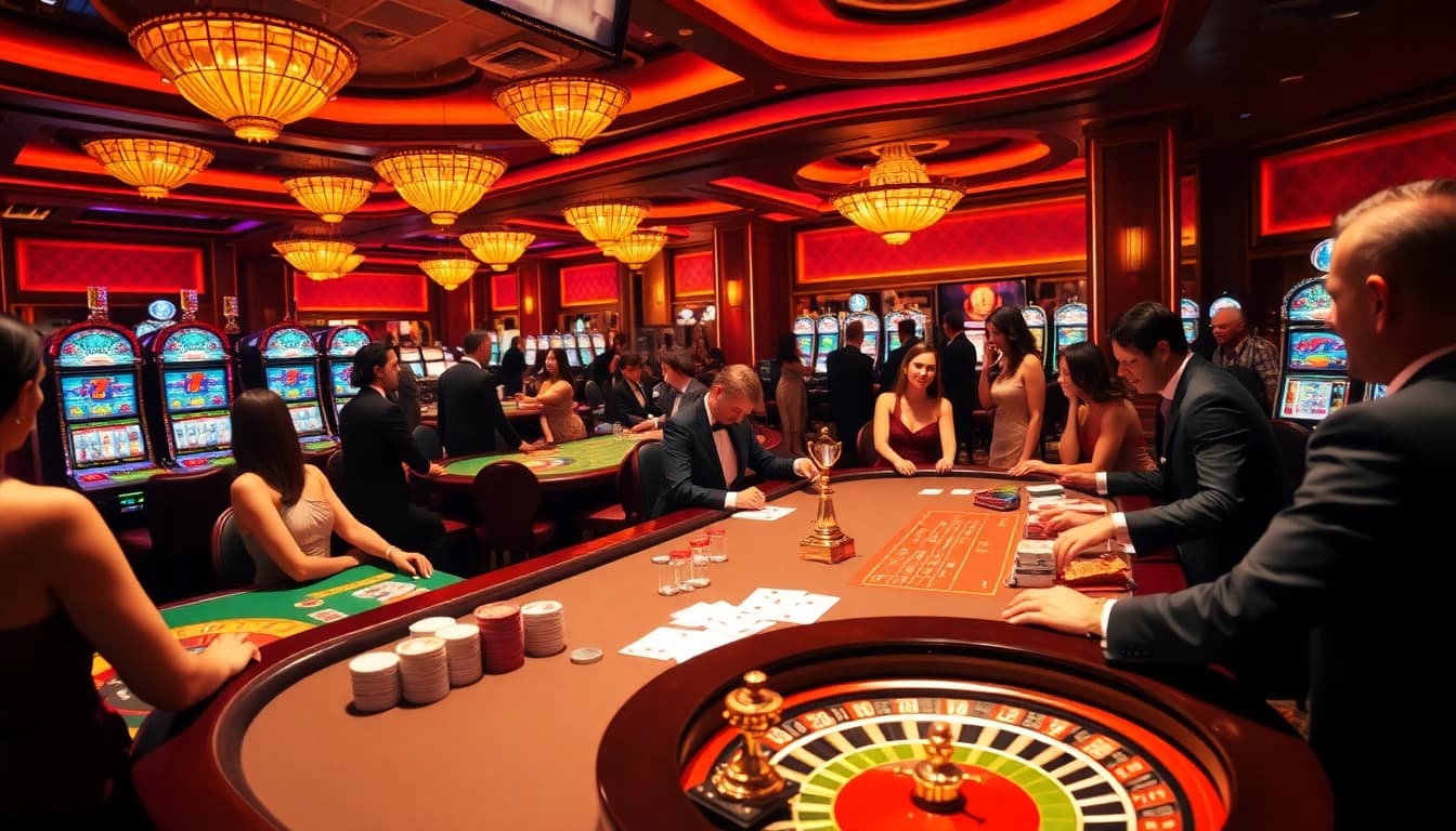 Vivez l'excitation au meilleur casino en ligne avec une action de jeu vibrante, une ambiance luxueuse et des croupiers professionnels.