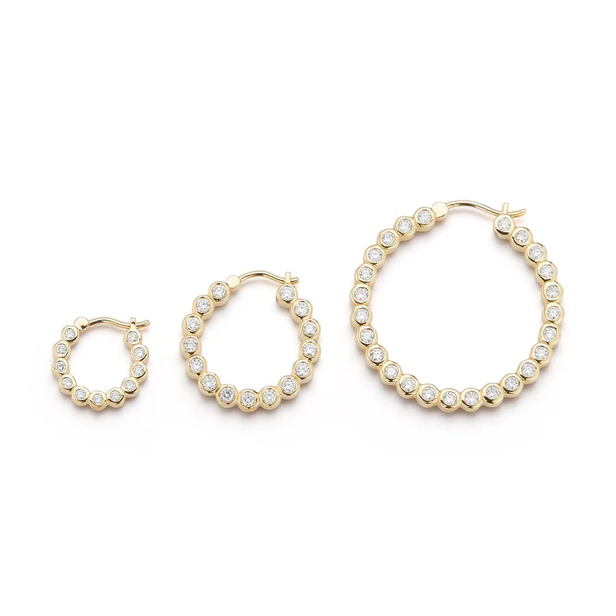 Gold Helix Earrings With Diamonds for Sophisticated Style