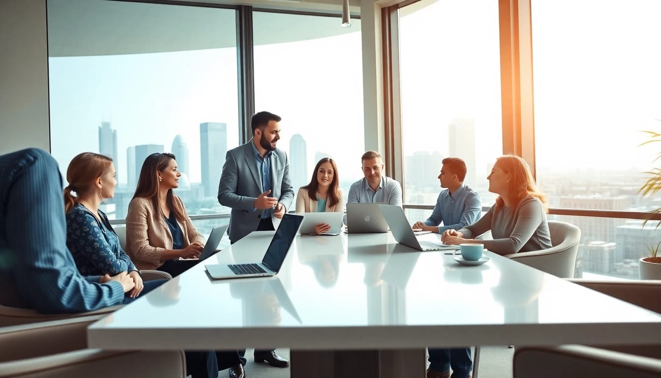 Business coach near me guiding entrepreneurs in a professional and engaging office setting.