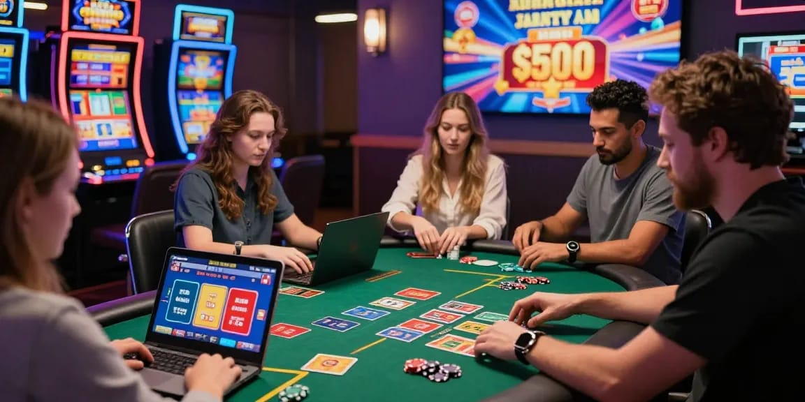 Engaged players at an online casino using credit cards at https://brcs.co.uk/ for seamless gaming.