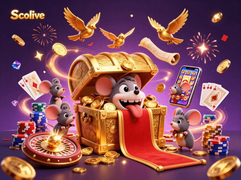 Win big with Socolive's engaging scene of treasure, roulette, and vibrant casino action.