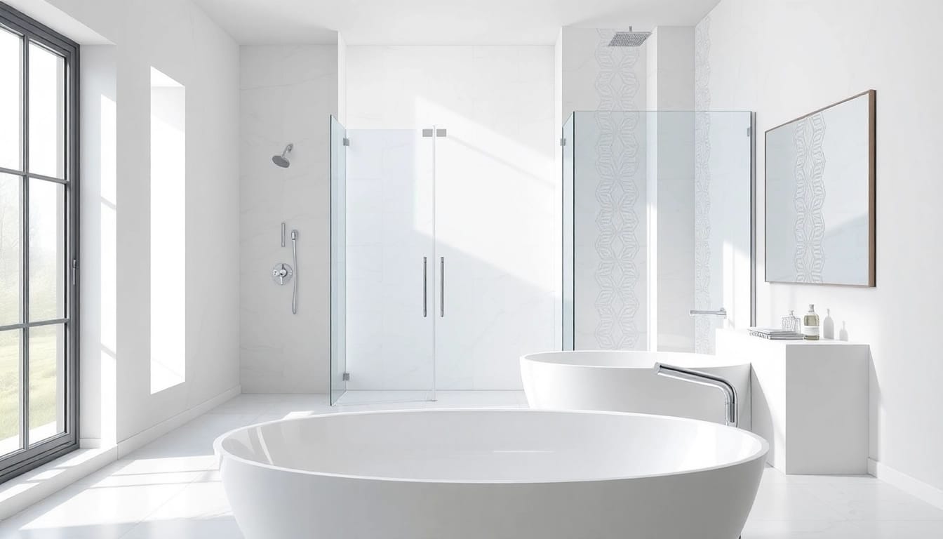 Elegant showers uk showcased in a modern bathroom setting with natural light and refined design.