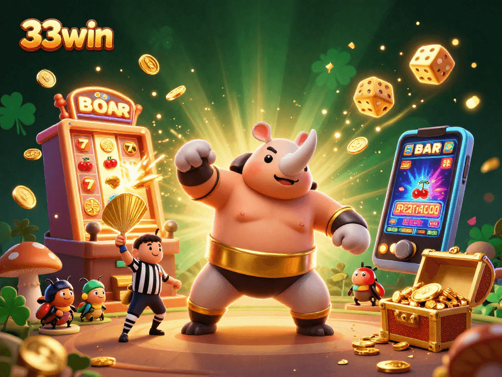 Experience thrilling wins with 33win as a sumo champion beetle stomps into a jackpot explosion.