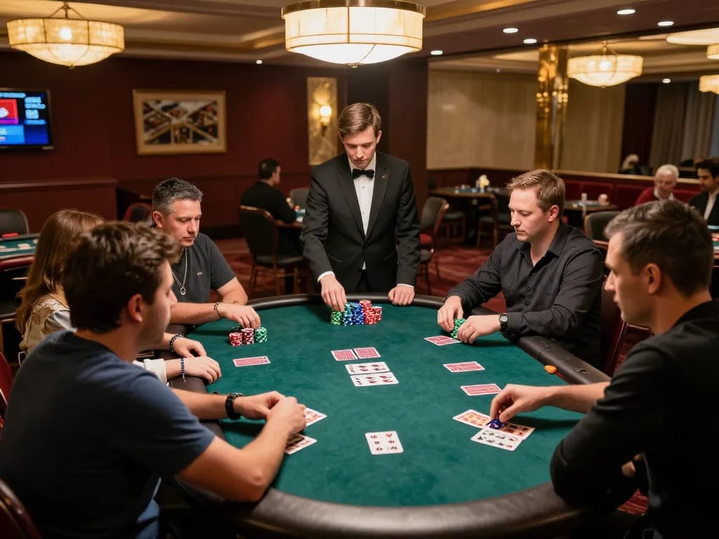 Experience the excitement of rr88 poker where players strategize and bet in an upscale casino atmosphere