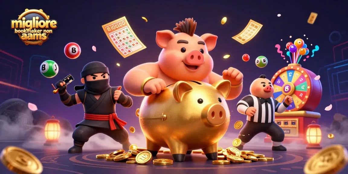 Scommetti con il migliore bookmaker non AAMS: il maiale dorato che distribuisce monete durante una sfida epica nel casinò