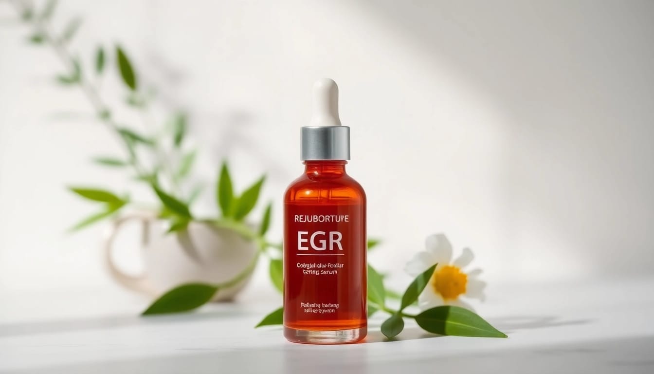 Showcasing the best EGF serum in an elegant and professional setting.