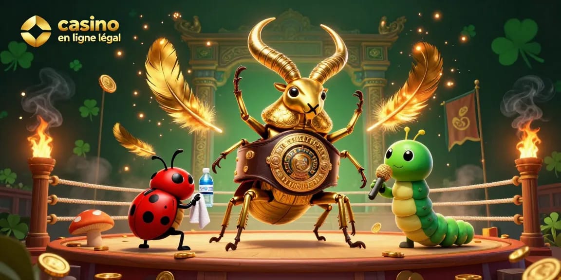 Jouez avec des éléments de casino en ligne France légal, mettant en scène des personnages animés et une ambiance dynamique de jeu.