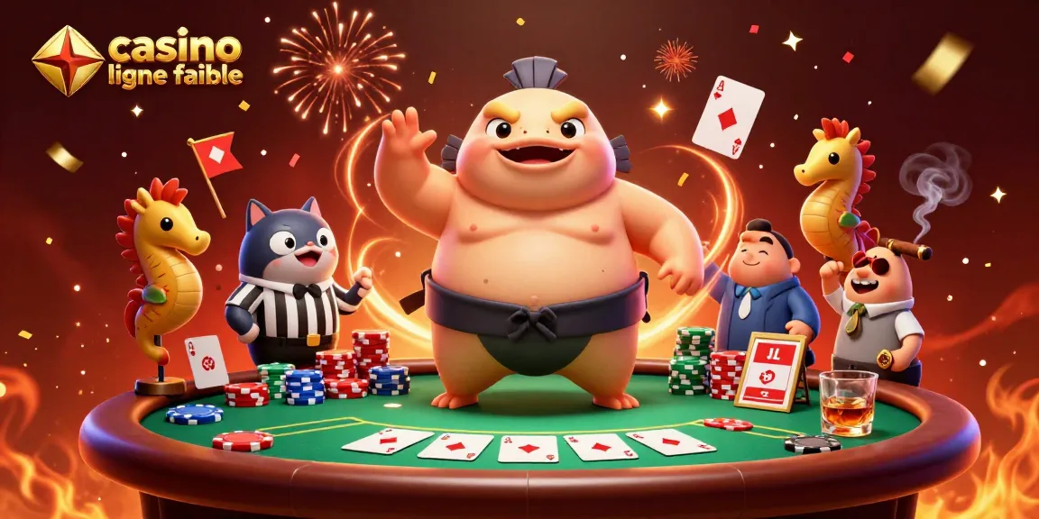 Découvrez un fugu sumo vibrant parmi les éléments d'un casino en ligne fiable animés par l'énergie d'un tournoi.