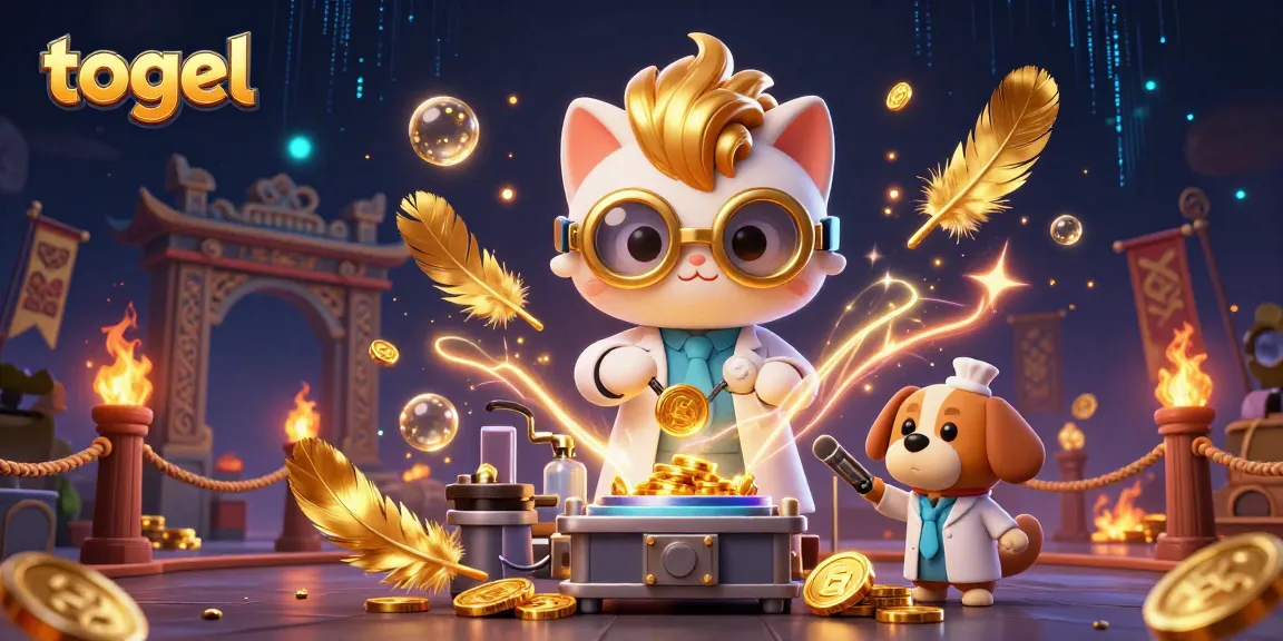 Experience exhilarating togel gameplay in a vibrant 3D scene with engaging characters and dynamic gaming elements.