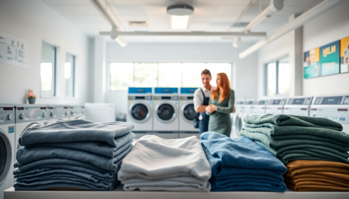 Experience quality Laundry service near me in a bright, welcoming laundromat with attentive staff.