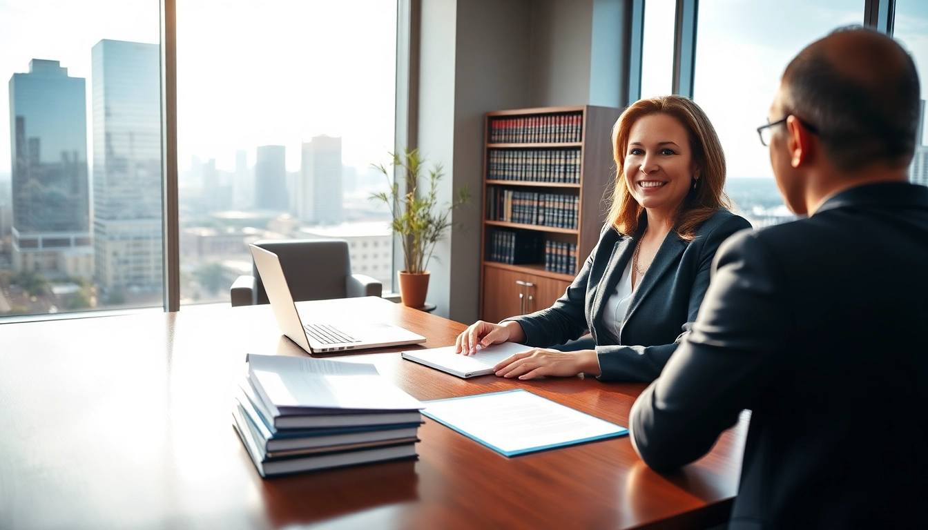Engaging Atlanta real estate attorney discussing legal strategies at https://www.atlantarealestateattorney.com.