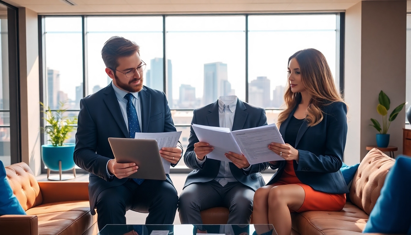 Atlanta Accident Lawyers collaborating in a bright office to discuss legal strategies.