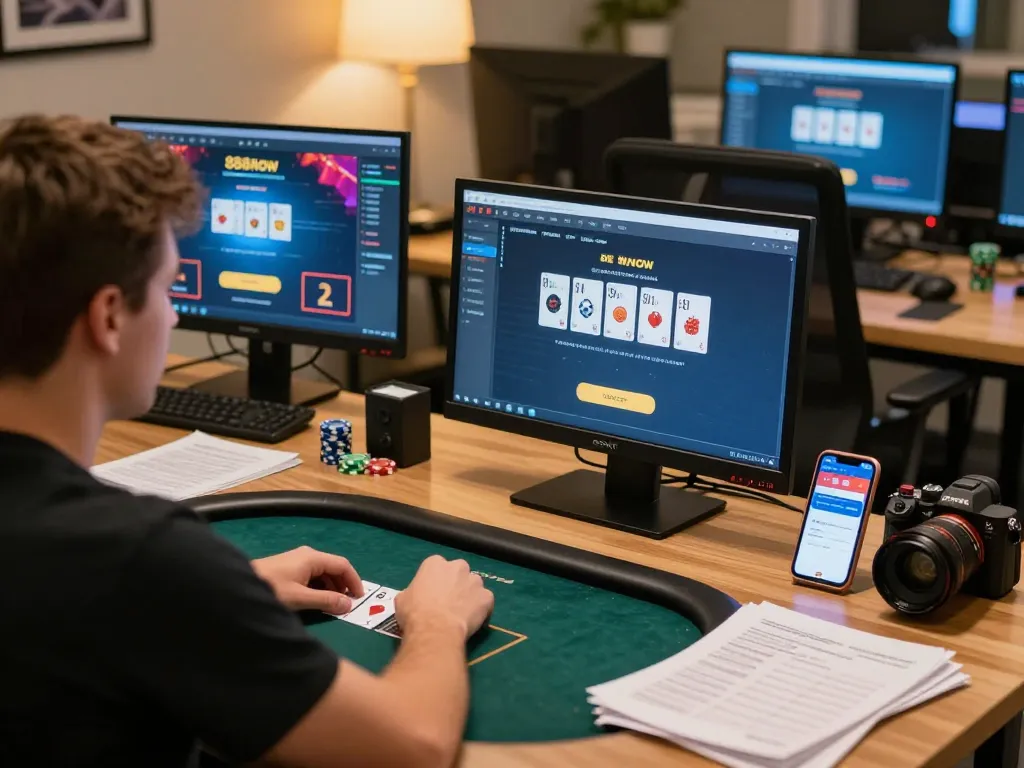 Engaging online gaming experience on 888now đăng nhập platform showcasing poker gameplay in modern setup.