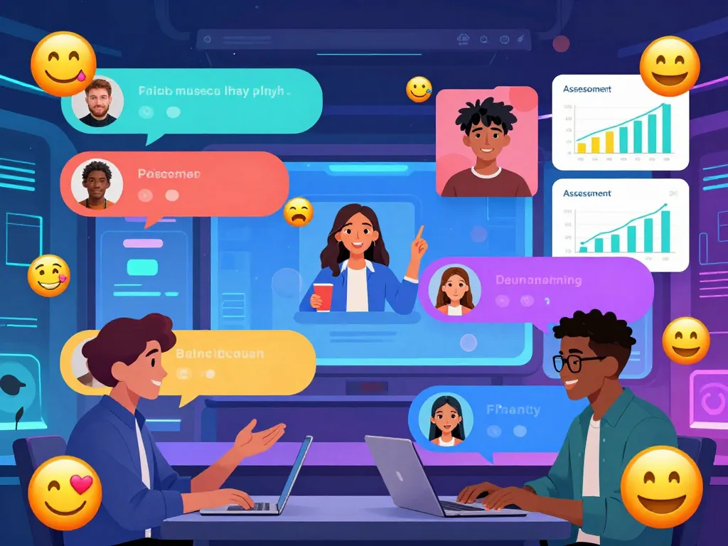 Engaging spicy chat interface showcasing lively conversations, diverse characters, and colorful graphics.