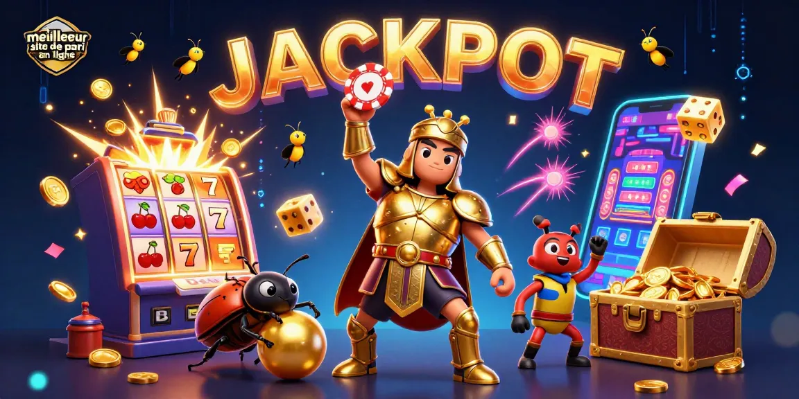 Faites un pari gagnant sur le meilleur site de pari en ligne avec un jackpot lumineux et des personnages animés.