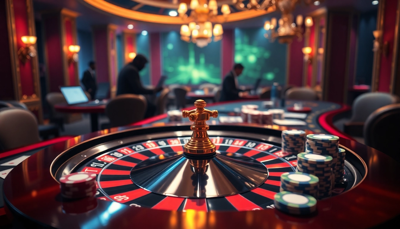 Engaging scene of roulette and poker, symbolizing hidden wiki dark web strategy in gambling.
