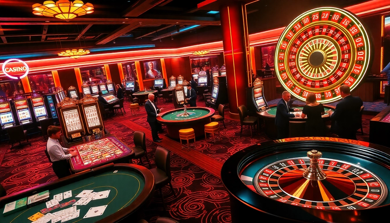Action de jeu passionnante au meilleur casino en ligne avec des tables de poker vibrantes et des machines à sous lumineuses.