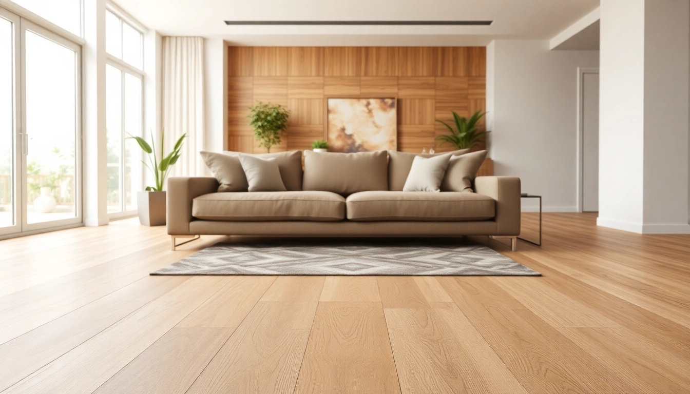 Transform your space with premium vinyl flooring that combines style and durability in a bright living room setting.