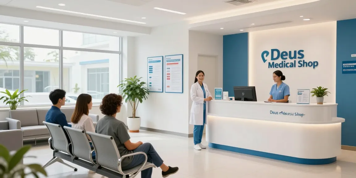 Deus Medical Shop providing reliable medical services and patient care in a welcoming health clinic setting.