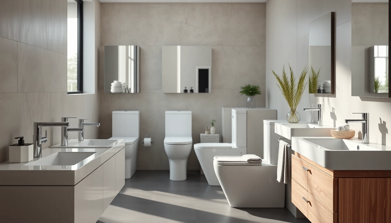 Installazione di sanitari eleganti in una moderna e luminosa stanza da bagno.