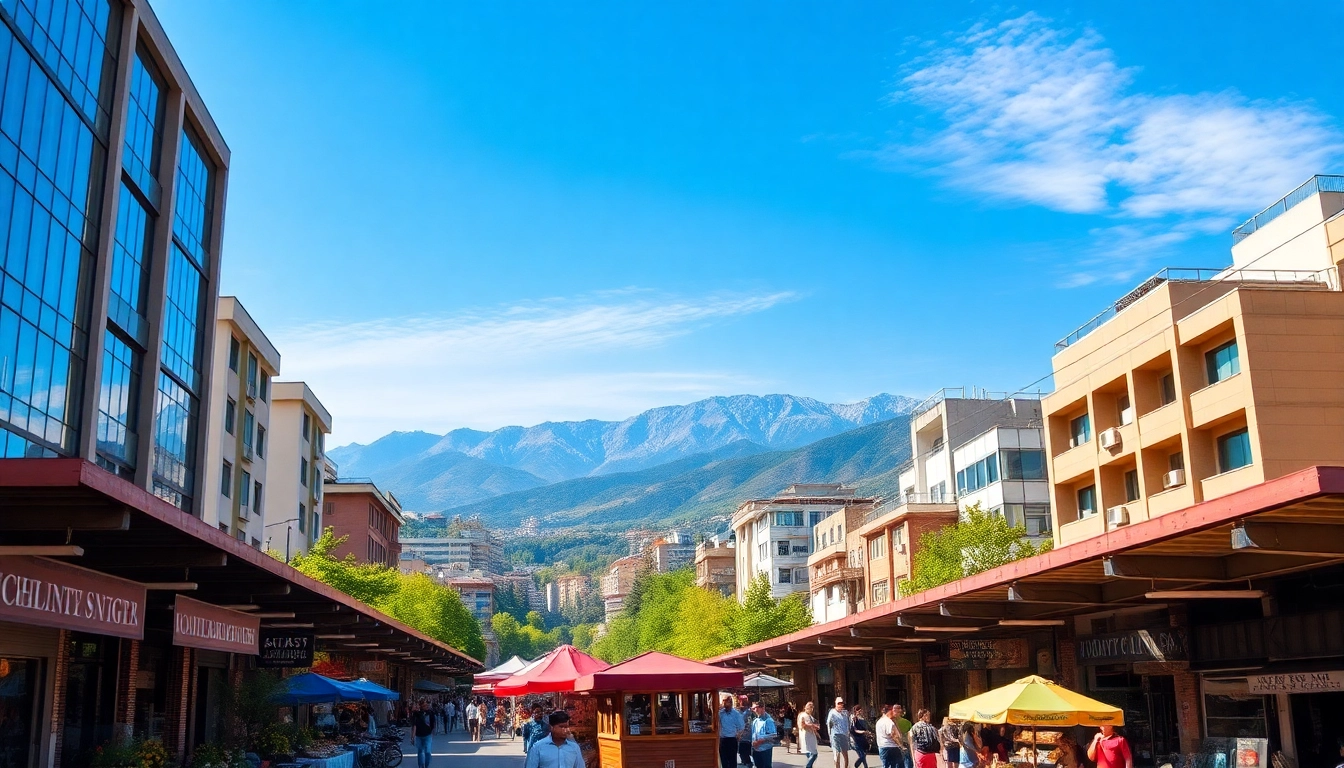 Experience the vibrant cityscape of Almaty, Kazakhstan, at https://albmaftoh.com showcasing its lively culture.
