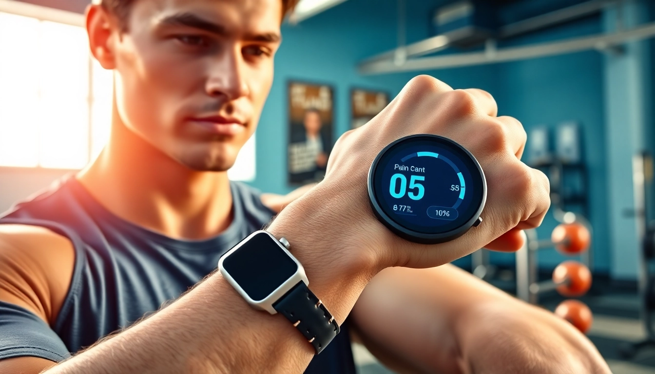 Showcase of Ringconn smartwatch worn by an athlete during training, highlighting fitness capabilities.