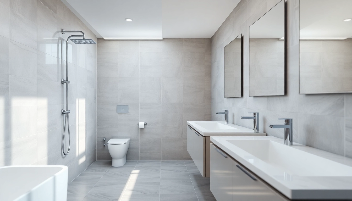 Erleben Sie sonni sanitär mit hochwertigen Sanitärinstallationen in einem modernen Badezimmerdesign.