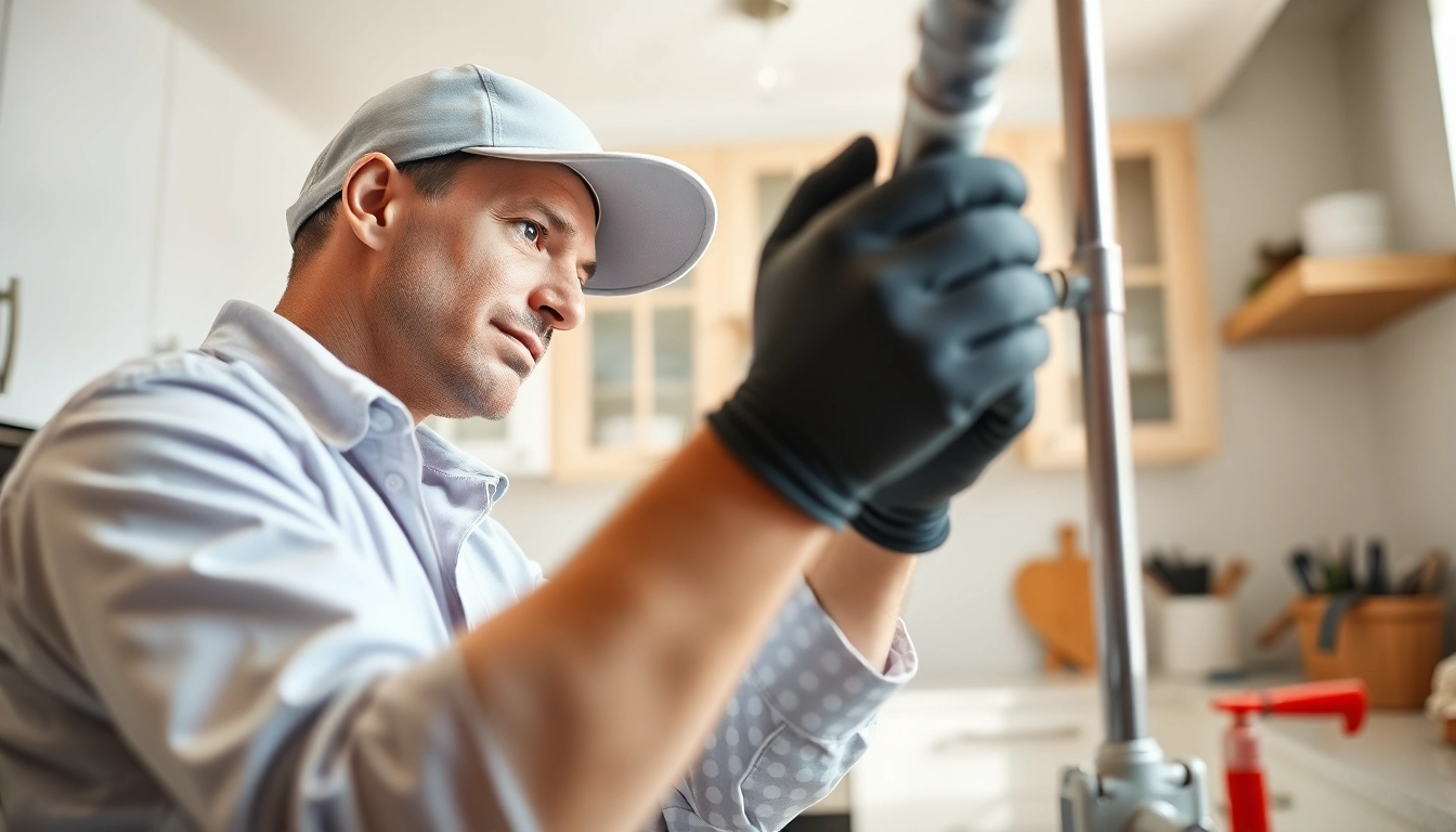 Whole house repiping services Clearwater FL expert inspecting modern pipes.