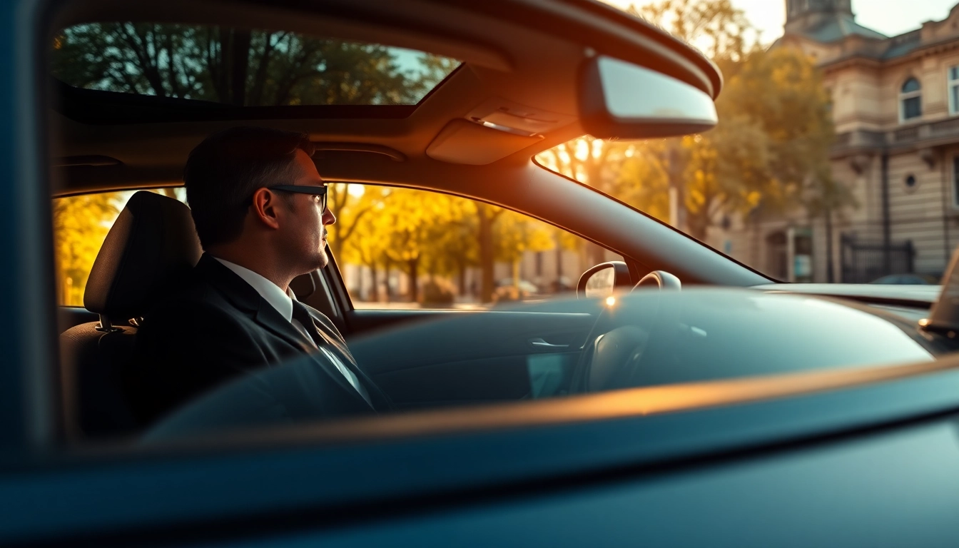 Experience Chauffeur Services Nottingham with a professional chauffeur in a luxury car.