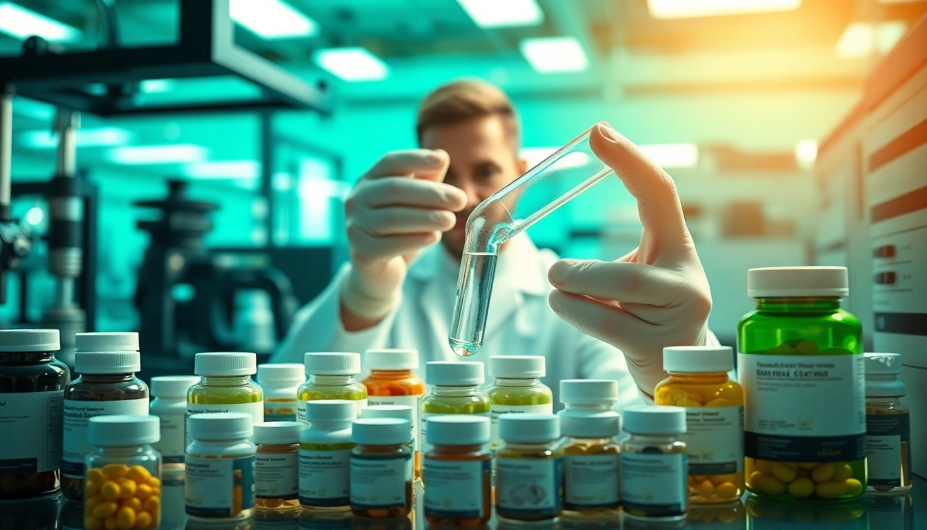 Innovative research in supplement manufacturers UK showcasing product development.
