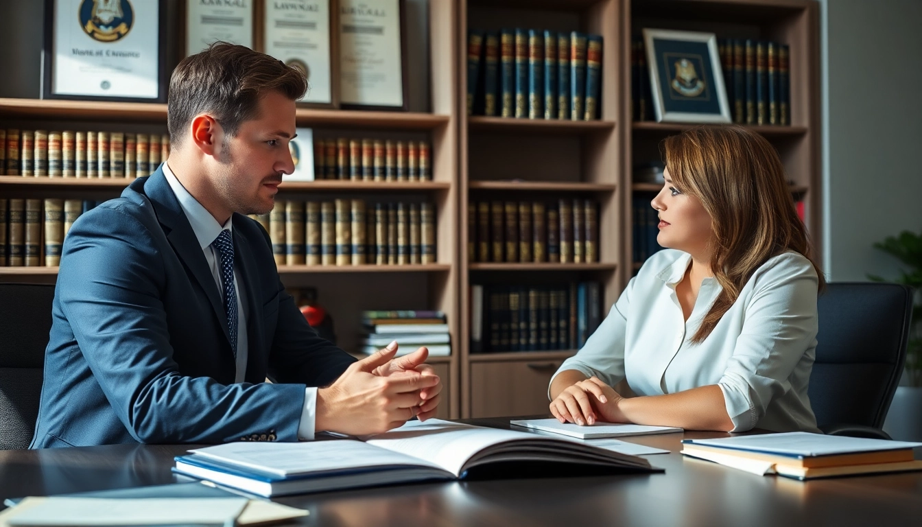 Sarasota injury lawyer consulting with a client, showcasing professionalism and expertise.