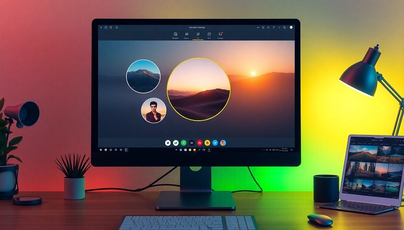 Crop image in circle using an intuitive online tool showcasing vibrant circular cropping features.