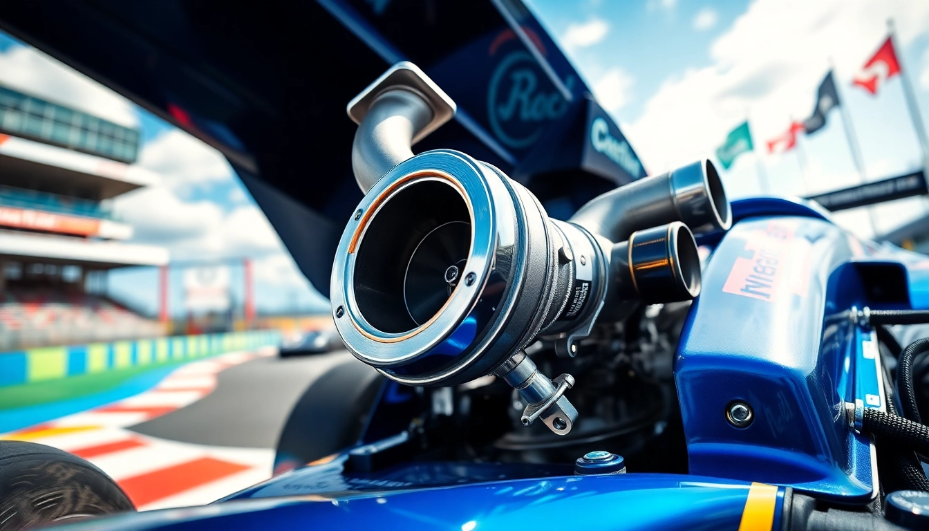 Turbosmart motorsport turbos enhance racing performance in a professional environment.