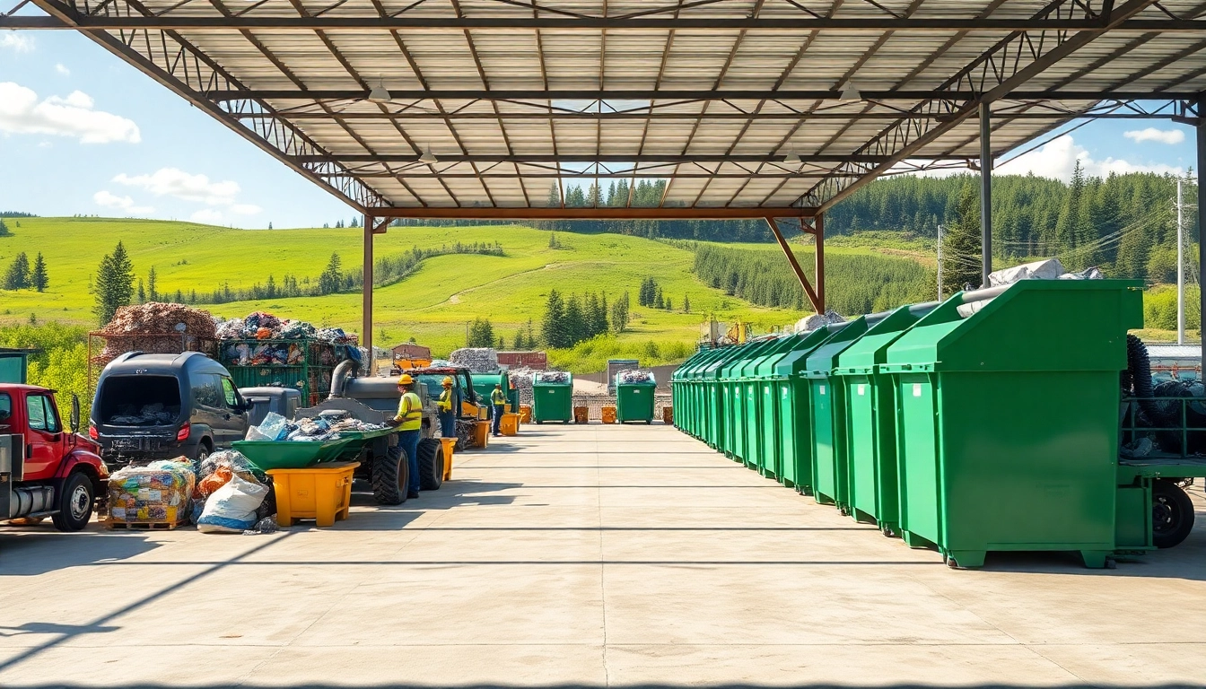Efficient operations at cold lake landfill demonstrating recycling and waste management efforts.