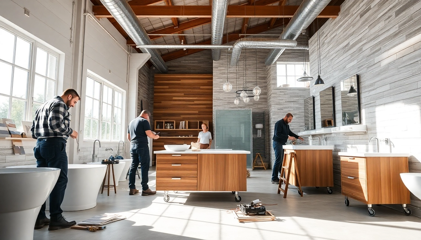 Transform your space with expert bathroom remodel near me showcasing stylish designs and skilled tradespeople.