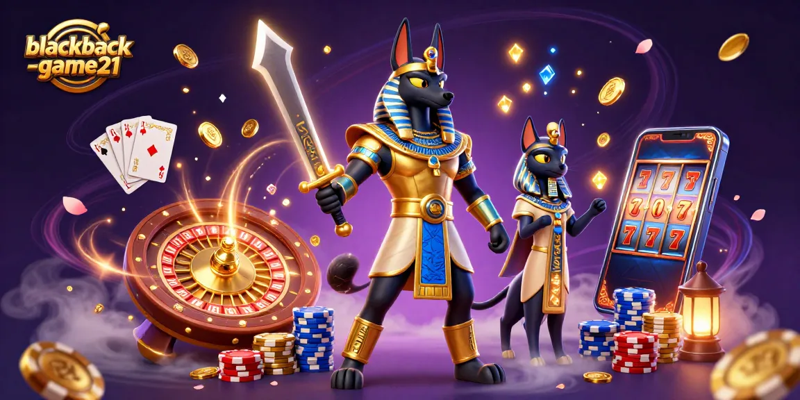 Experience the thrill of blackjack-game21 with ancient warriors and shimmering casino elements.