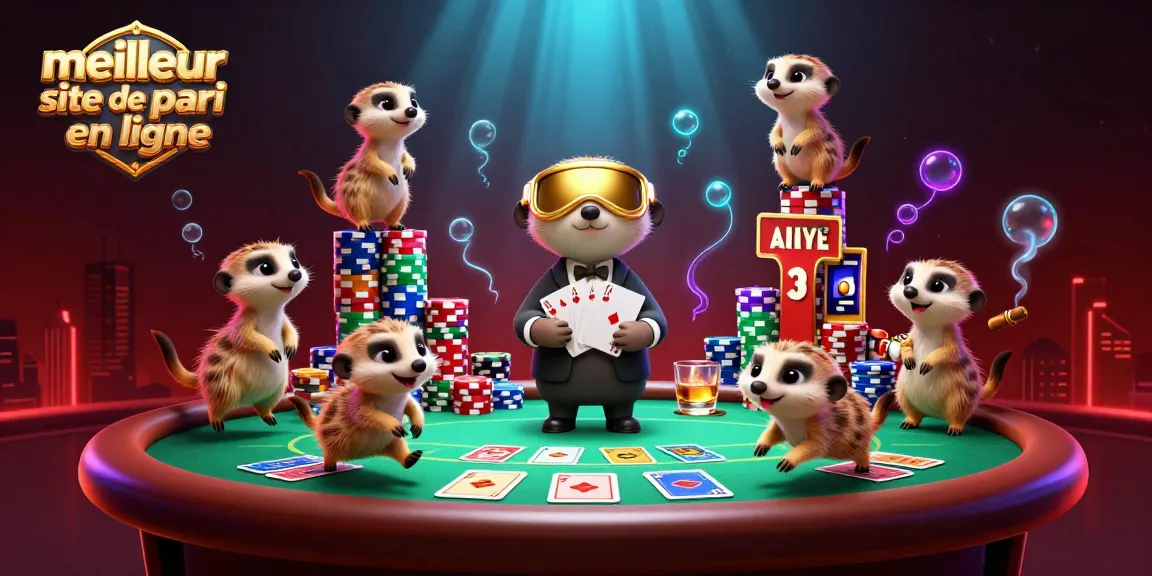 Vivez l'action sur le meilleur site de pari en ligne avec une colonie de suricates gérant un casino animé.