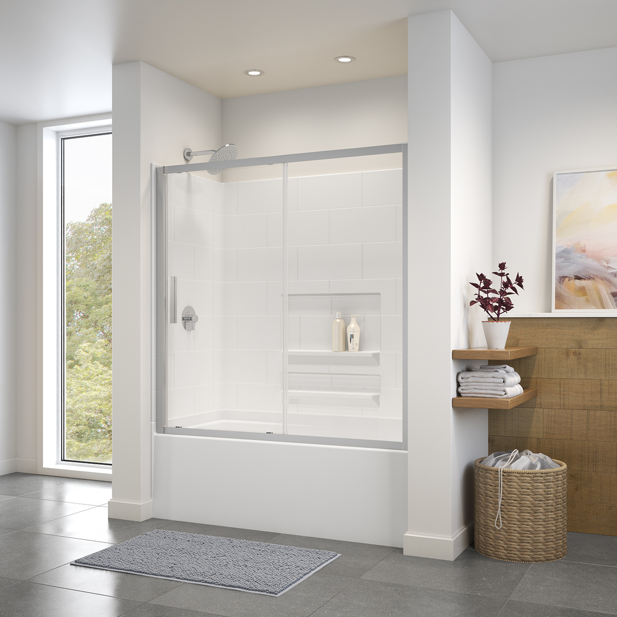 Bathroom Makeover Tips: Add a Bathtub Glass Door