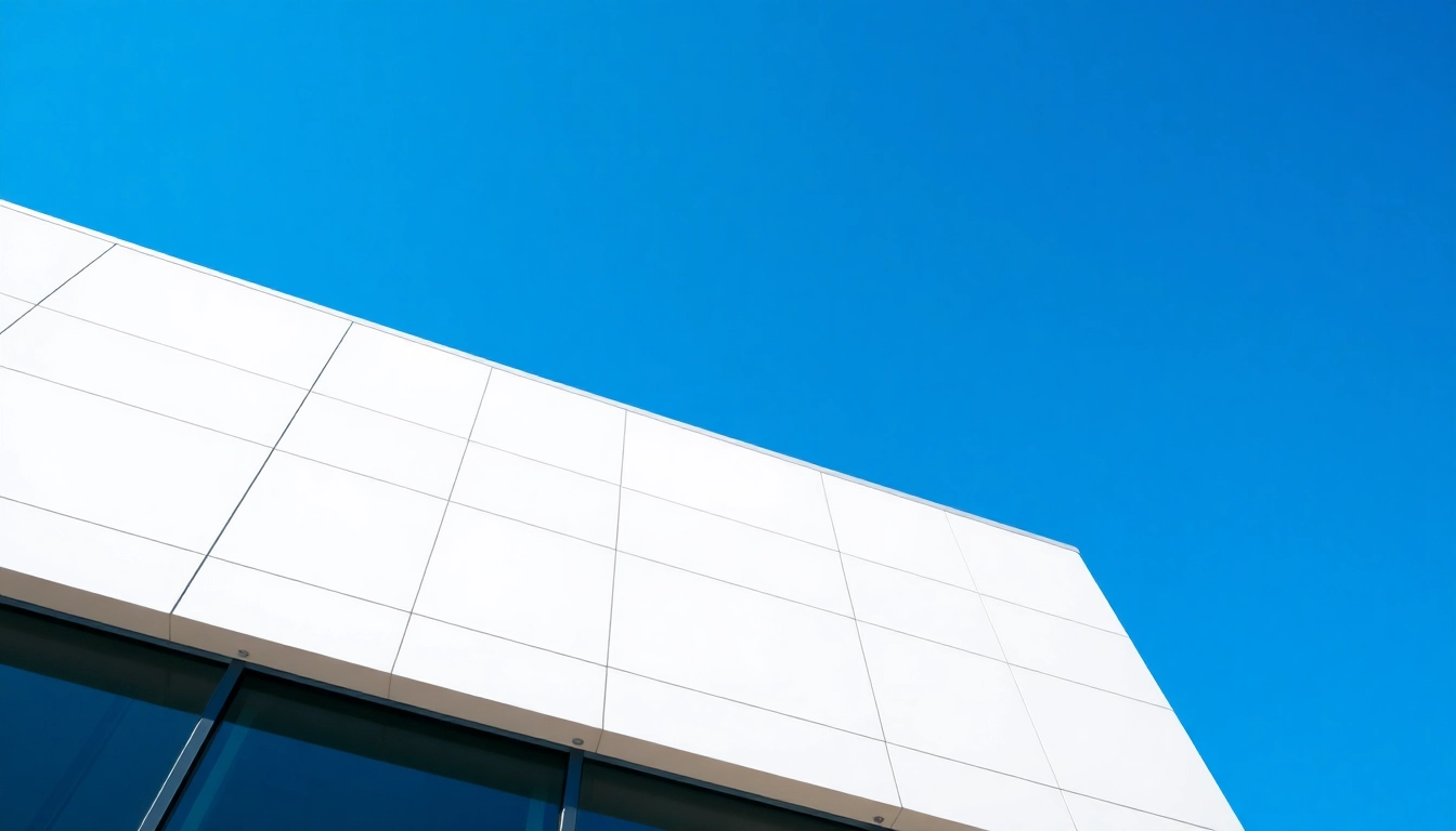 Stylish installation of Commercial Composite Wall Panels enhancing a modern building's exterior.